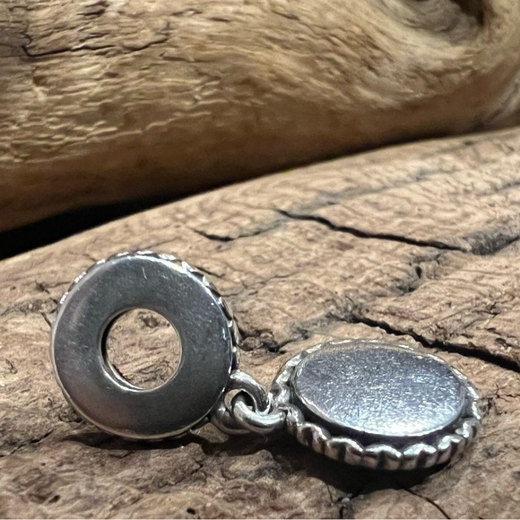 Authentic Pandora Charm Thankful, Grateful, Blessed Dangle Charm, Silver Thanks - Picture 5 of 6